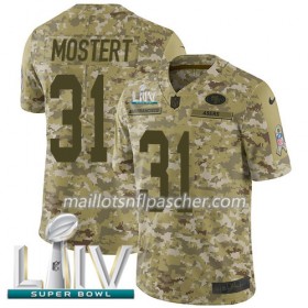 Maillot San Francisco 49ers Raheem Mostert 31 Nike 2018 Salute To Service 2020 Super Bowl LIV - Homme